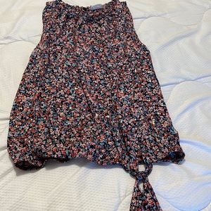 Multi color print top